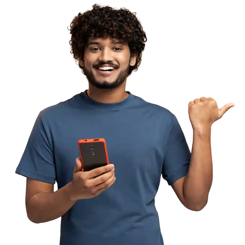 Man Holding Phone